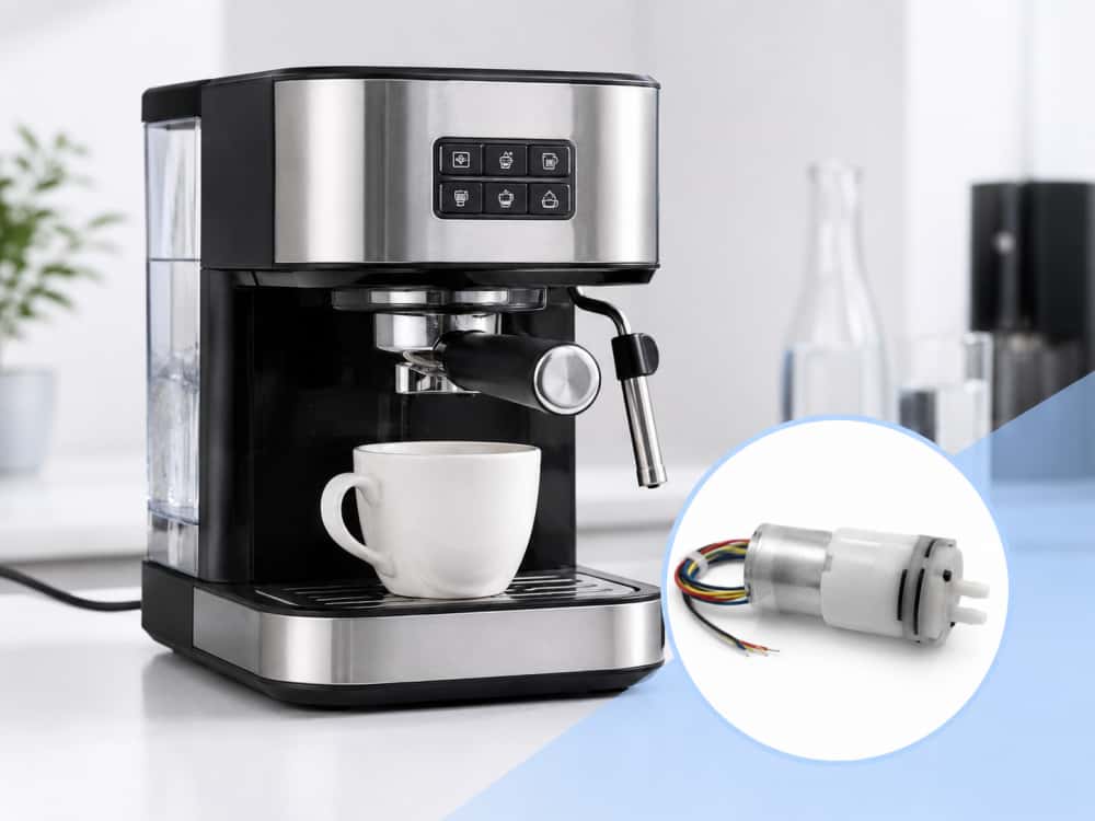 brushless micro water pump application in coffee machines and food grade beverage equipment